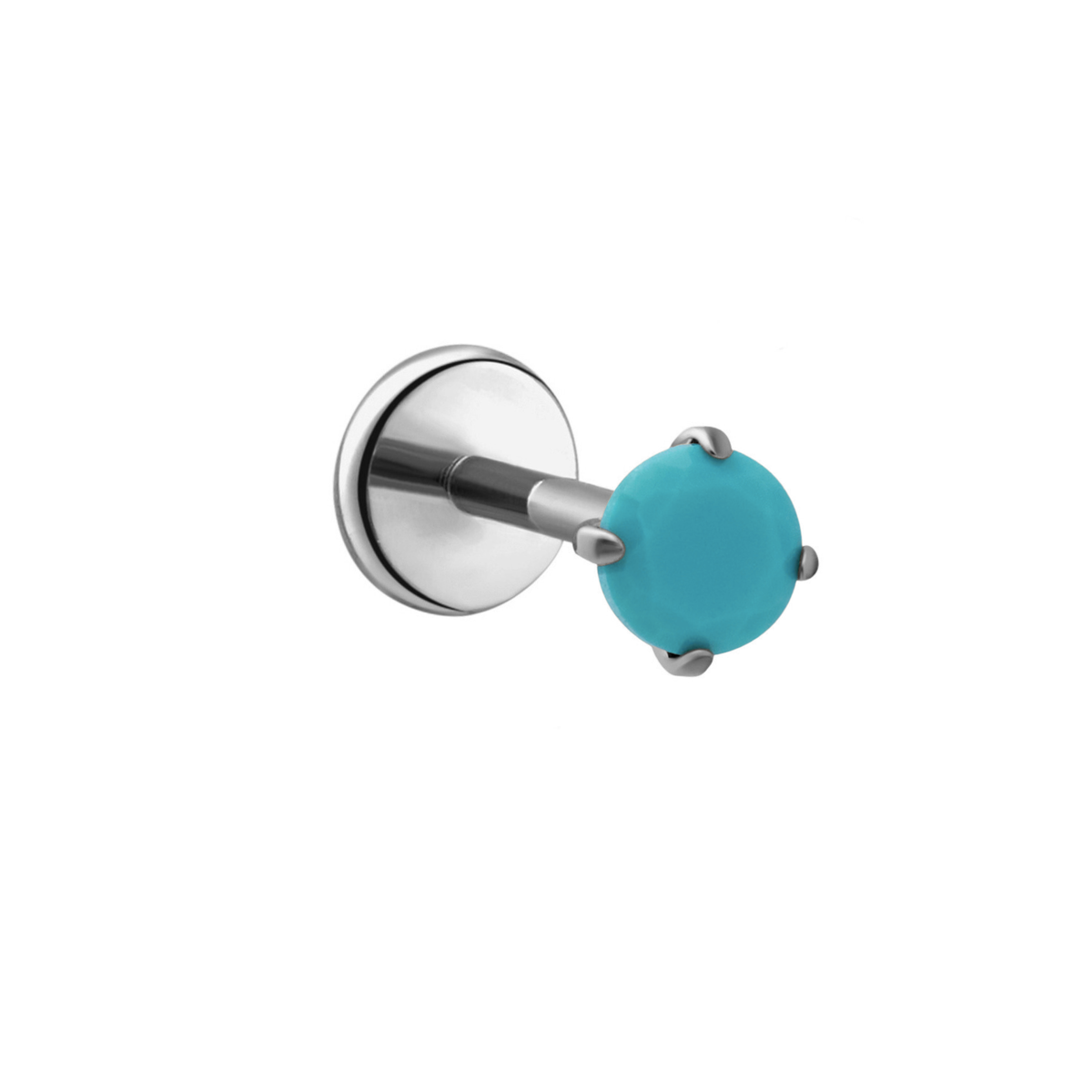 3mm Blue Lagoon Flat Back Stud