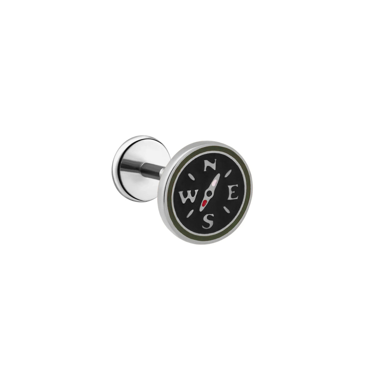 Compass Enamel Flat Back Stud