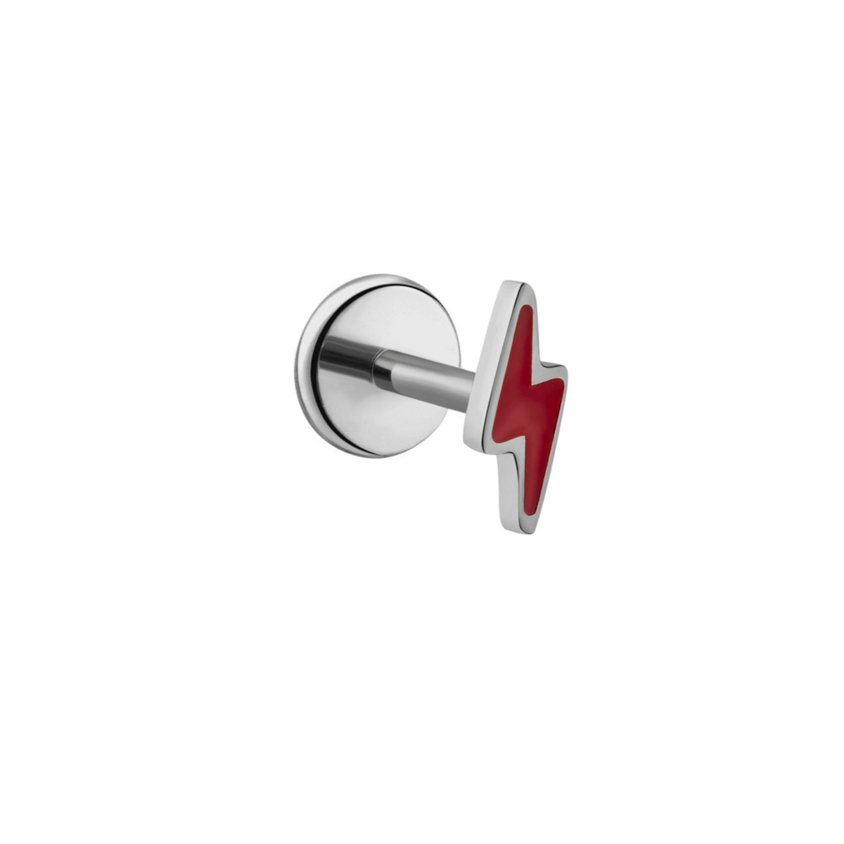 Bolt Flat Back Stud - Cherry Red