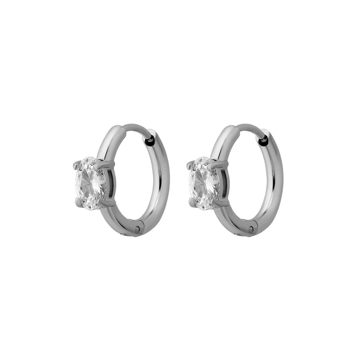 Mini Diamond Hoops