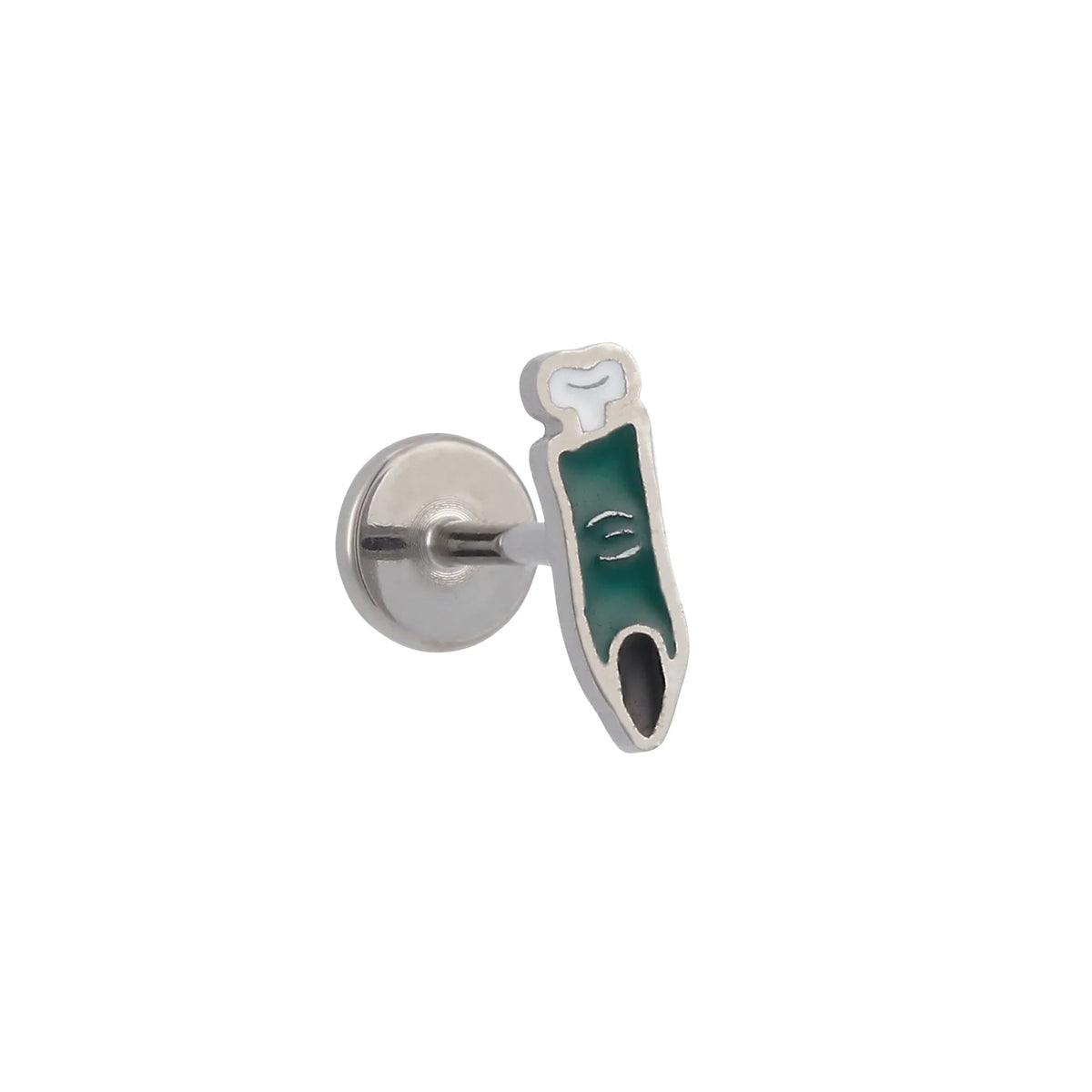 Zombie Finger Enamel Flat Back Stud