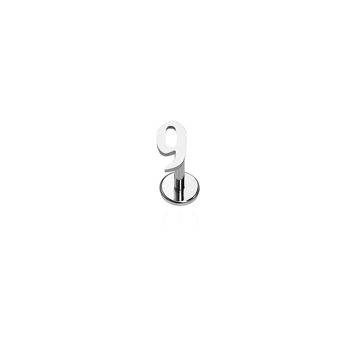 Number Flat Back Stud
