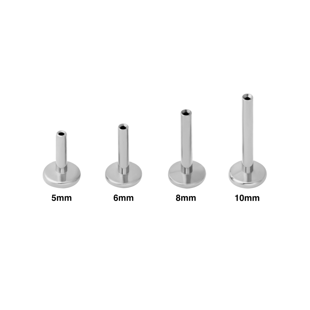 16 Gauge Flat Back Earring Post (Choose a Length)