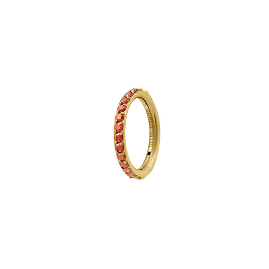 Gem Clicker Hoops - Garnet