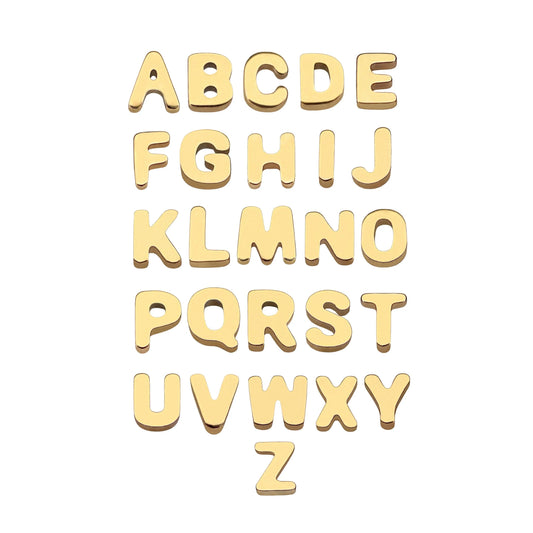 Letter Flat Back Stud