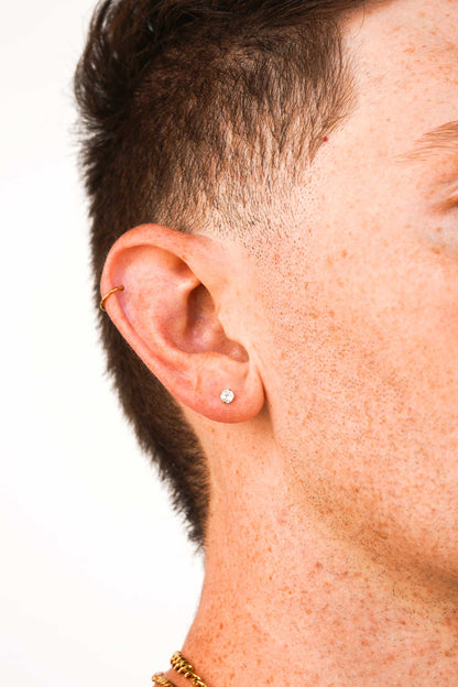 Solitaire 3mm Flat Back Stud