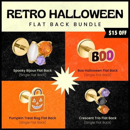 Retro Halloween Flat Back Bundle