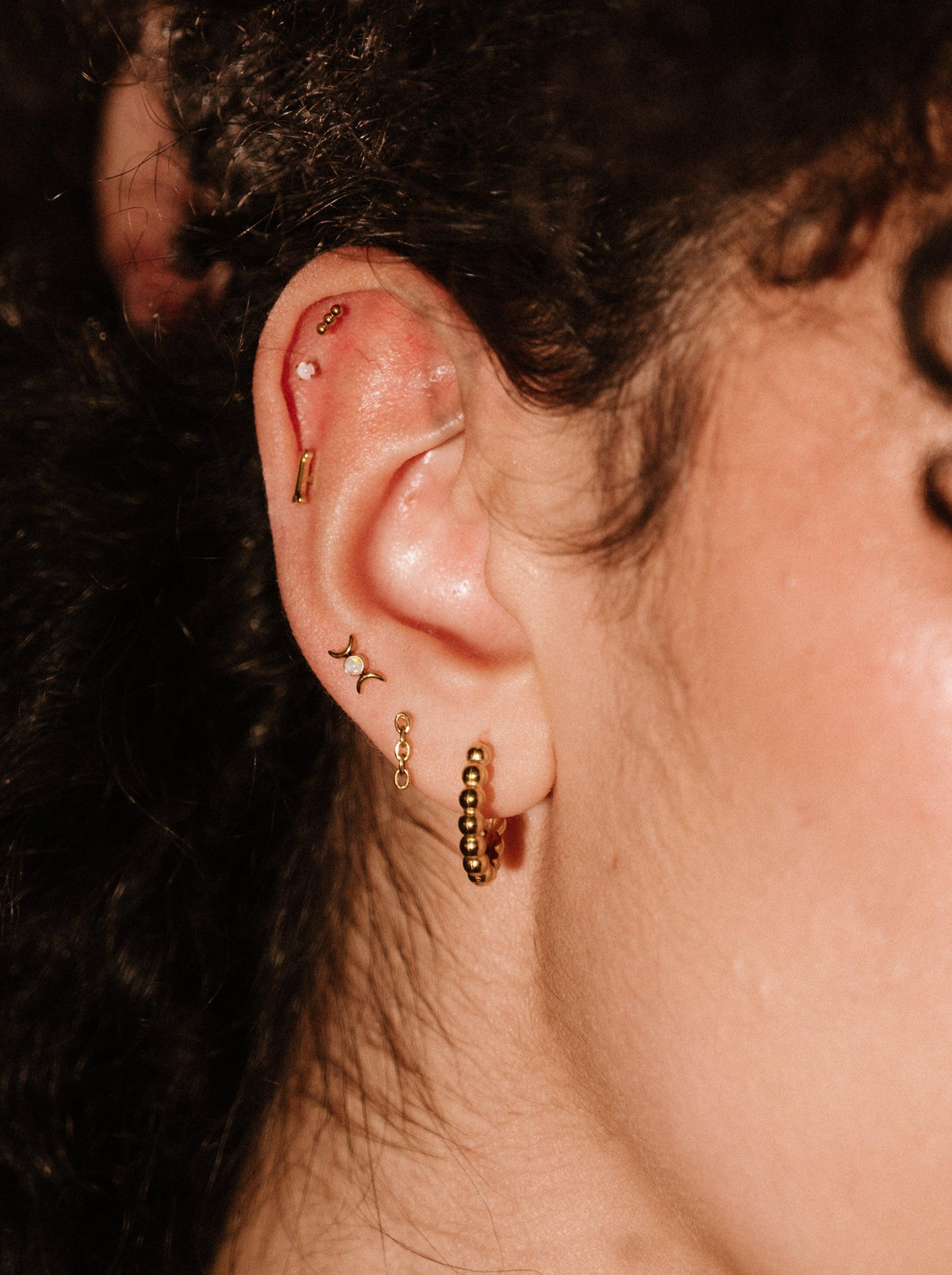 Poppy Flat Back Stud