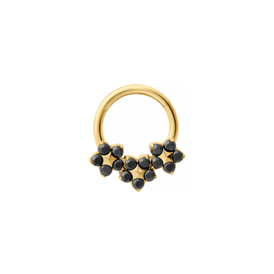 Black Dahlia Daith Hoop