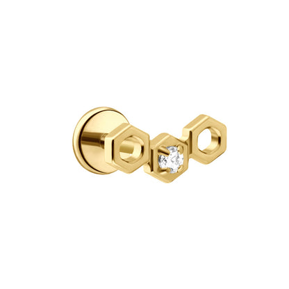 Honeycomb Flat Back Stud