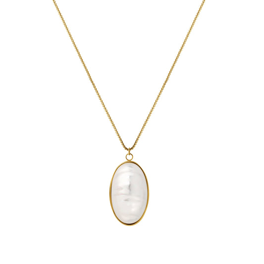 Half Shell Cabochon Necklace