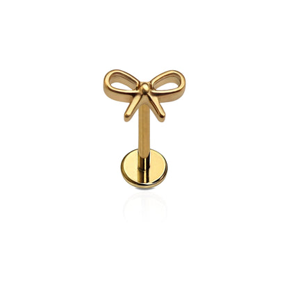 Bow Flat Back Stud