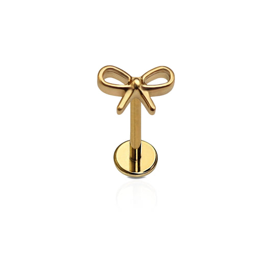 Bow Flat Back Stud