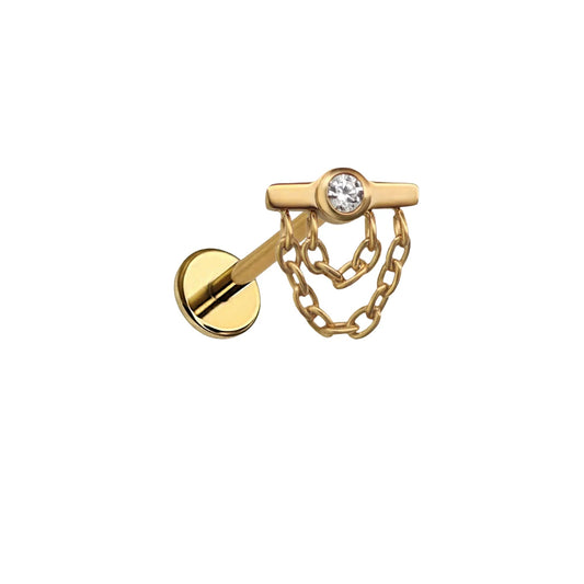 Nebula Bar Flat Back Stud