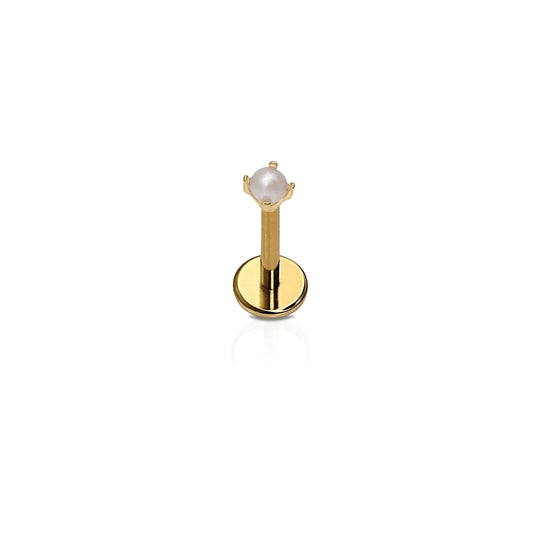 Micro Pearl Flat Back Stud