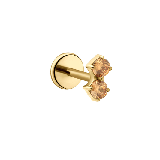 Mirage Flat Back Stud - Desert Sand