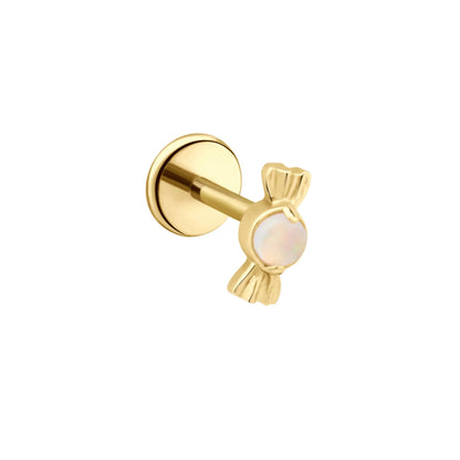 Opal Candy Flat Back Stud