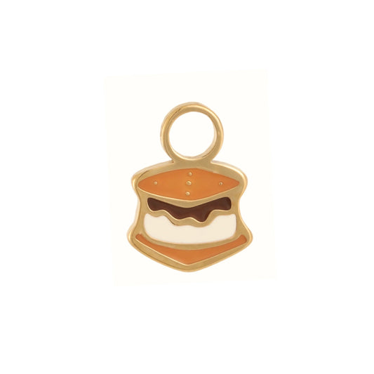S'mores Enamel Hoop Charm