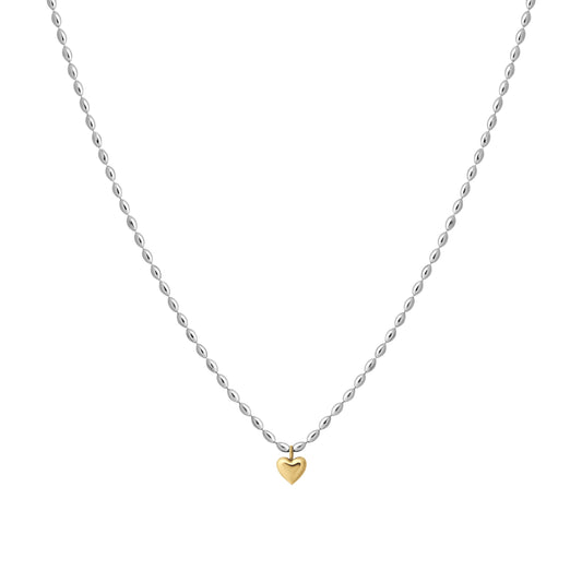 Mixed Signals Heart Necklace